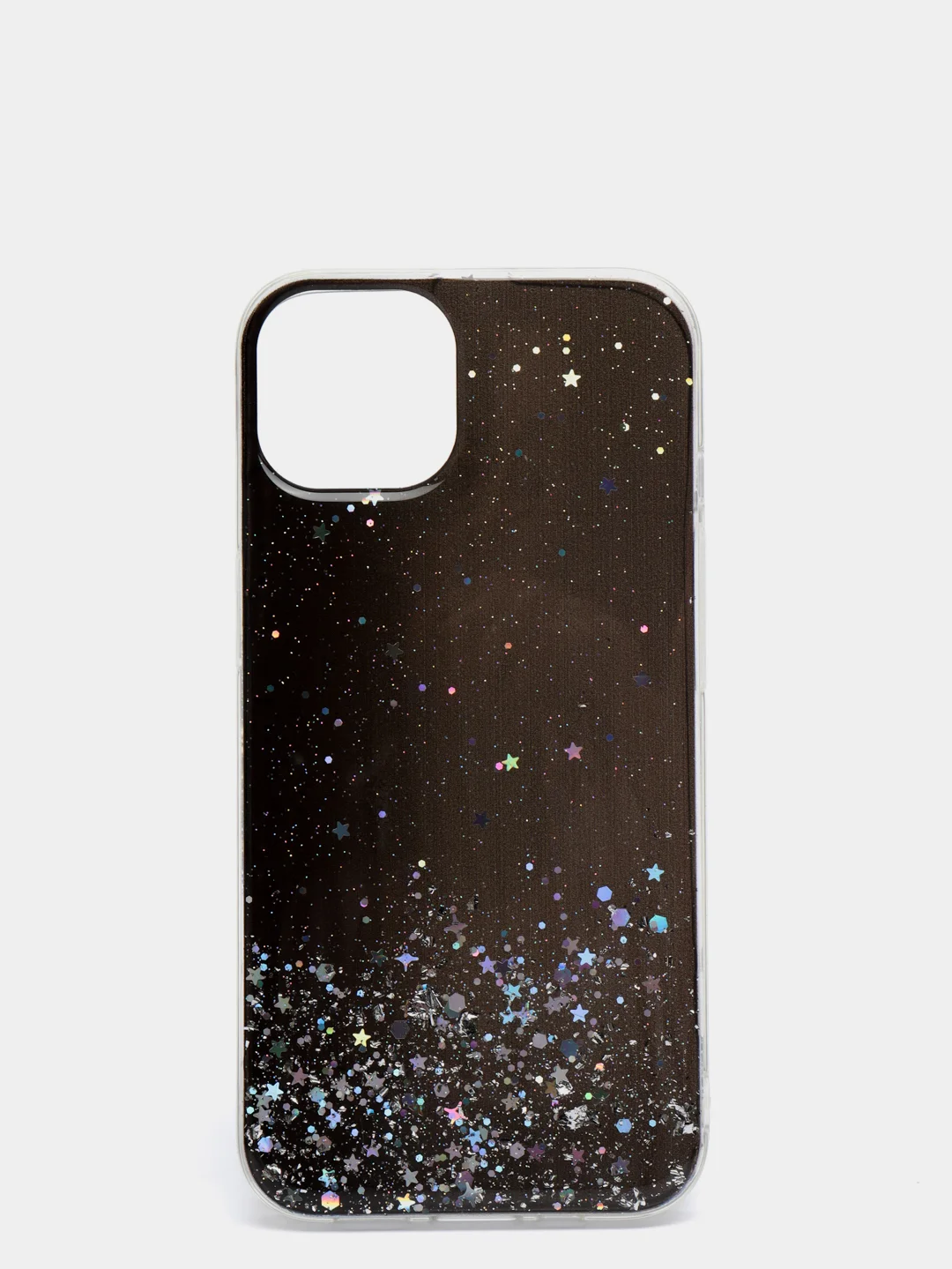 Черный чехол на Айфон (iPhone) 11 XR 6 / 6s / 7 / 8 / Se / X / Xs 12 13 Pro Max, прозрачный