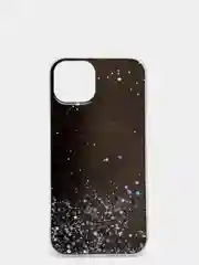 Черный чехол на Айфон (iPhone) 11 XR 6 / 6s / 7 / 8 / Se / X / Xs 12 13 Pro Max, прозрачный