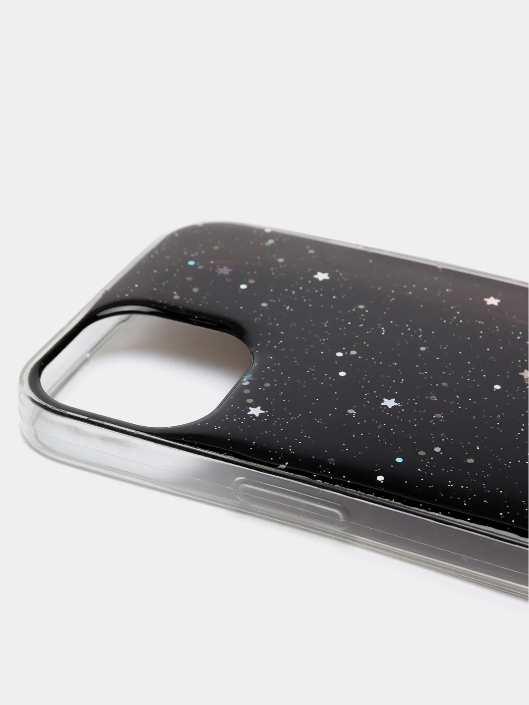 Черный чехол на Айфон (iPhone) 11 XR 6 / 6s / 7 / 8 / Se / X / Xs 12 13 Pro Max, прозрачный