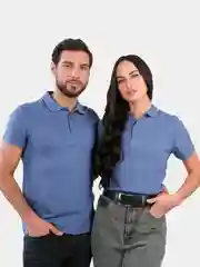 Голубой футболка Поло, футболка