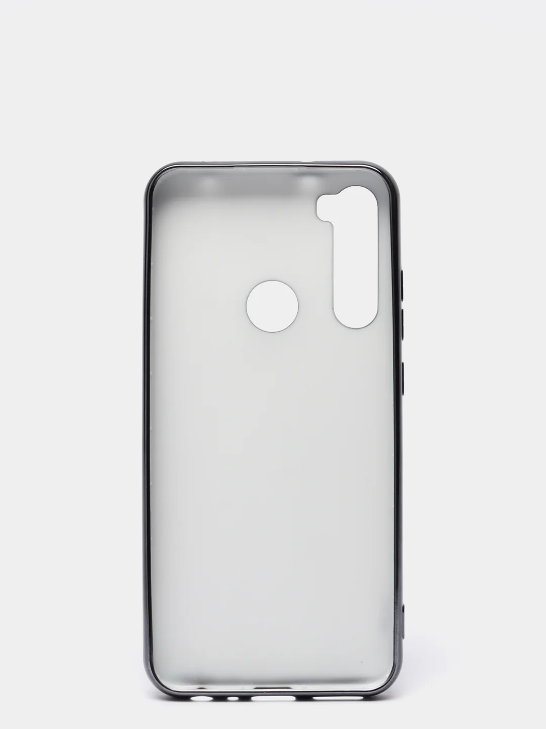 Темно-синий чехол Xiaomi Redmi Note 8 2019/21 цветной, силиконовый, с глянцевой рамкой (Редми Нот 8)