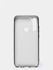 Темно-синий чехол Xiaomi Redmi Note 8 2019/21 цветной, силиконовый, с глянцевой рамкой (Редми Нот 8)