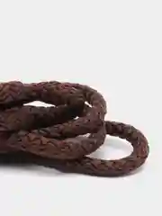 Шнурки круглые 120 см коричневые