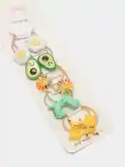 Угольный детские резинки для волос