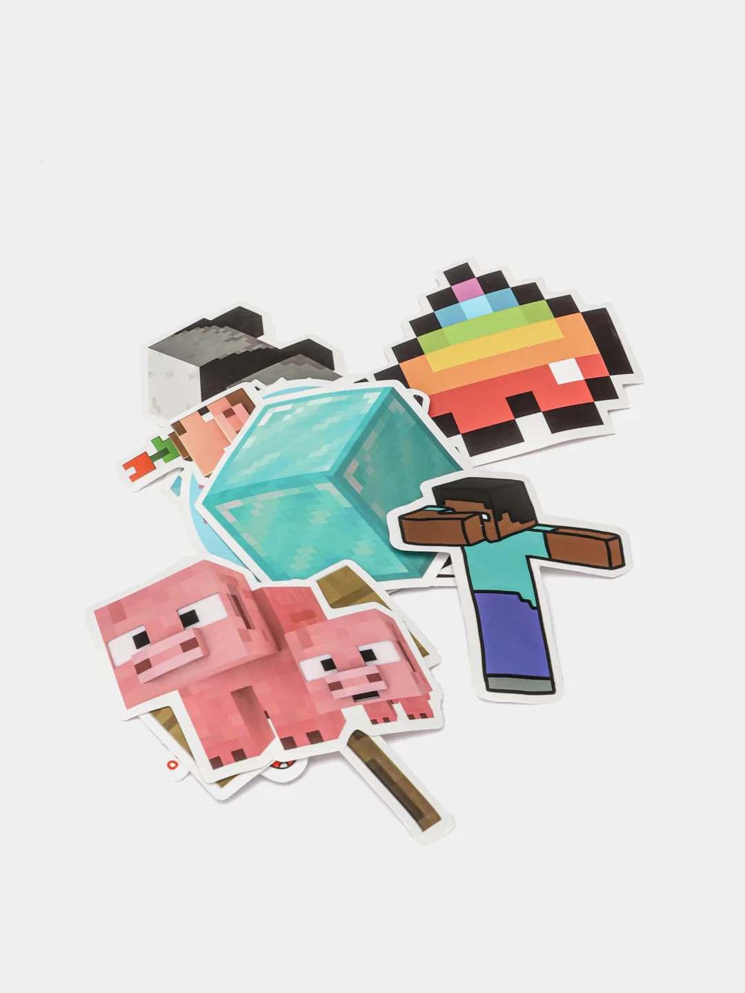 Наклейки стикеры для скрапбукинга Майнкрафт/Minecraft /набор 2/50шт/ Стикерпак