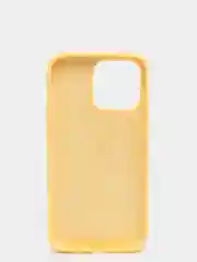 Желтый чехол Silicone Case для iPhone 13 Pro с закрытым низом