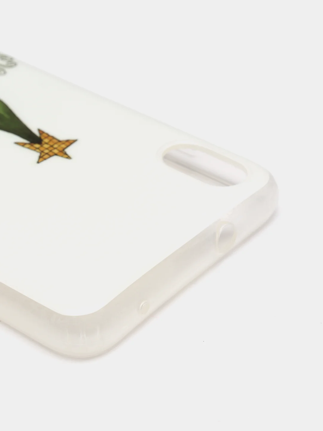 Зеленый чехол Xiaomi Redmi 7A, Сяоми Редми 7А с рисунком "Новый Год"