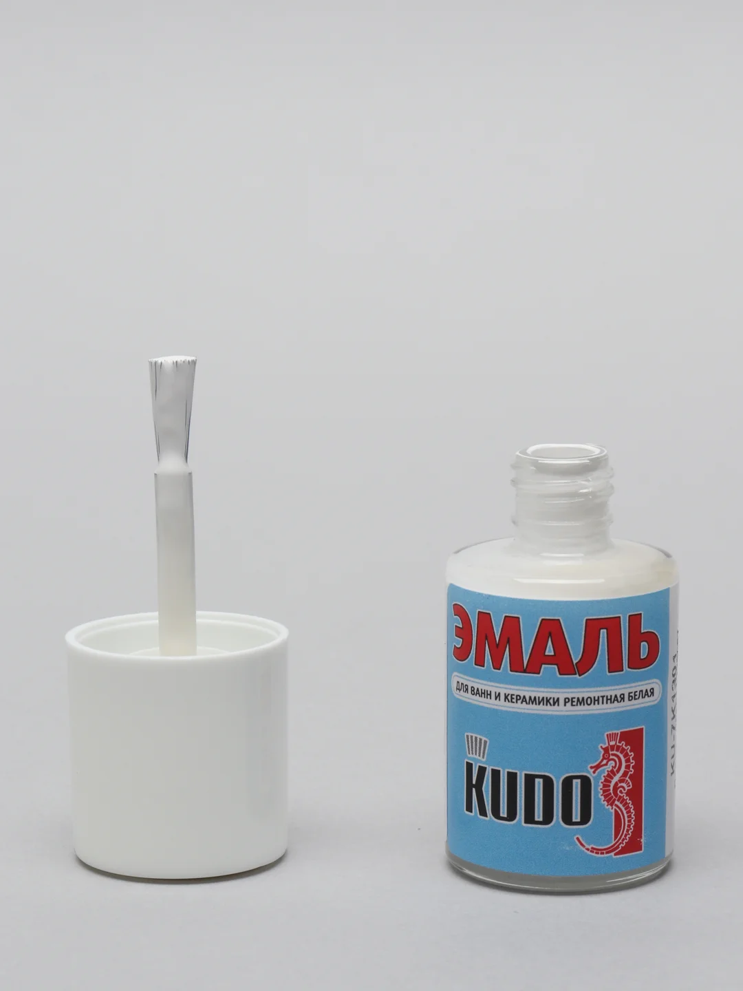 Эмаль для ванн и керамики ремонтная с кисточкой KUDO