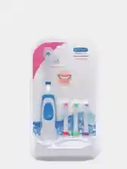 Синий электрическая зубная щетка, Battery Toothbrush, с 3 запасными насадками и подставкой