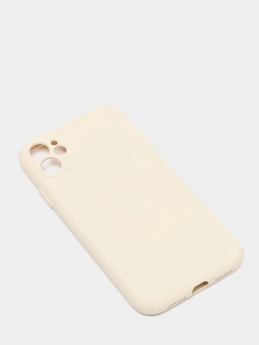 Бежевый чехол для iPhone 11 / XR / 7 / 8 / SE2 / X / XS / 12 Pro Max, силиконовый