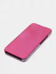 Розовый зеркальный чехол-книжка с полупрозрачной панелью для Realme C12, Realme C15, Narzo 20