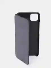 Черный зеркальный чехол-книжка с полупрозрачной панелью для Realme C11, 2020