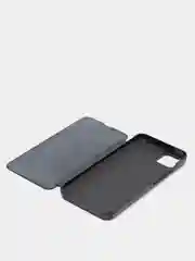 Черный зеркальный чехол-книжка с полупрозрачной панелью для Realme C11, 2020