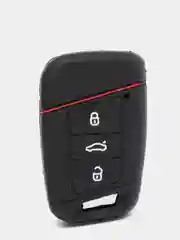 Черный чехол для автомобильного смарт-ключа Volskwagen/Skoda