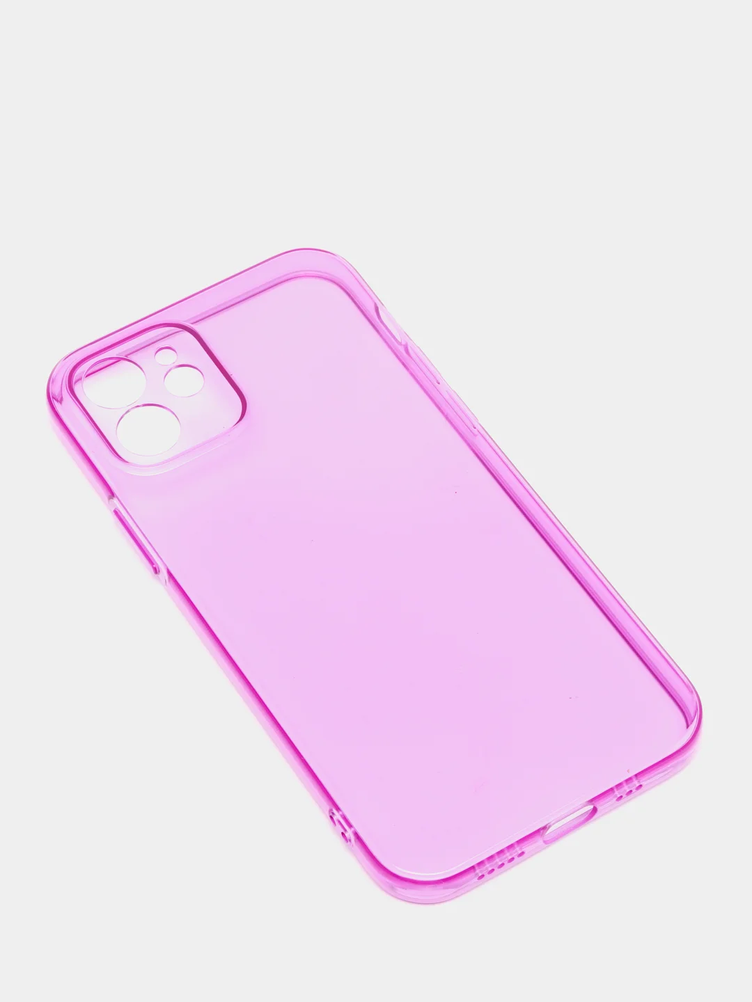 Фиолетовый силиконовый чехол для iPhone 11, iPhone 12