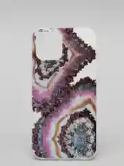 Коралловый меланж чехол iPhone 12 / 12 Pro (6.1), 12 mini (5.4) силиконовый с мраморным рисунком