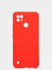 Красный чехол для Realme C21, Realme  7,  Realme  C11 / C20, матовый силиконовый