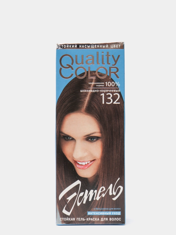 ESTEL Quality Color Стойкая гель-краска для волос, 132 Шоколадно-коричневый