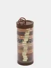 Шоколадный резинки для волос, в тубусе, 18 штук