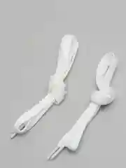 Белый шнурки для обуви, плоские, 3 цвета