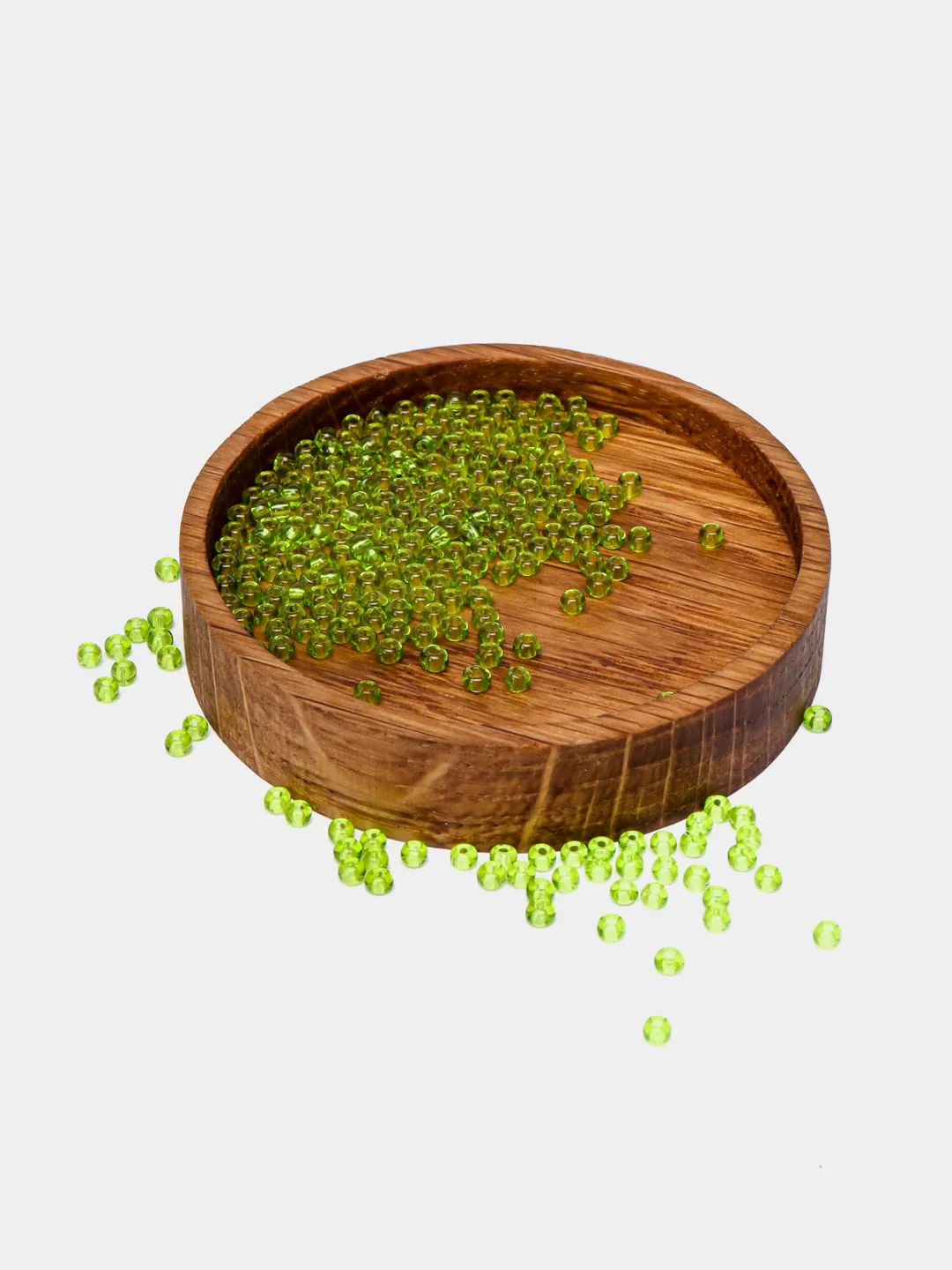 Оливковый чешский бисер Preciosa 10/0, Natural transparent (10, 50 грамм)