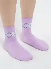 Лавандовый носки женские однотонные цветные