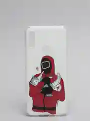 Вишнёвый чехол Honor 8A / 8A Prime / Huawei Y6 2019 / Y6 Prime 2019 с рисунком Игра в кальмара