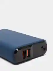 Синий внешний аккумулятор Olmio QS-20, 20000 mAh, с быстрой зарядкой