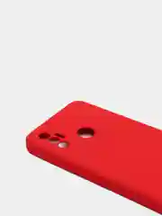 Красный чехол с защитой камеры и бархатом внутри TECNO SPARK 7