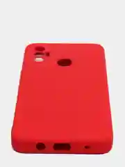 Красный чехол с защитой камеры и бархатом внутри TECNO SPARK 7