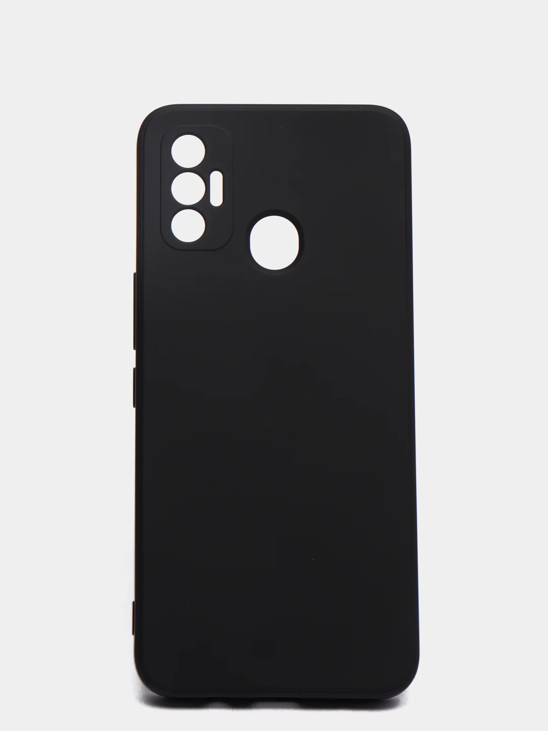 Черный чехол с защитой камеры и бархатом внутри TECNO SPARK 7