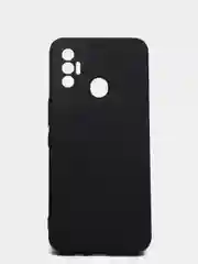 Черный чехол с защитой камеры и бархатом внутри TECNO SPARK 7