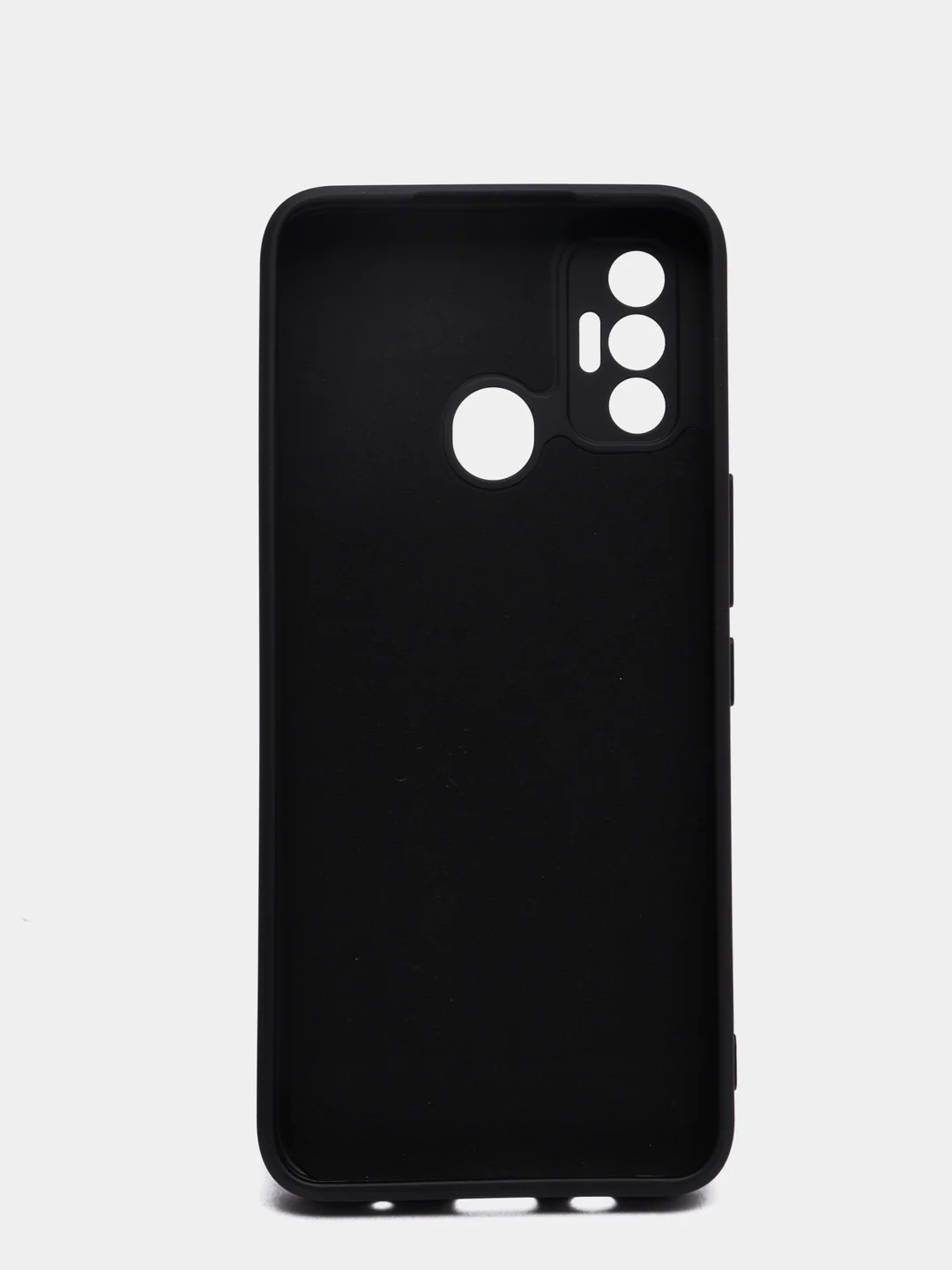 Черный чехол с защитой камеры и бархатом внутри TECNO SPARK 7