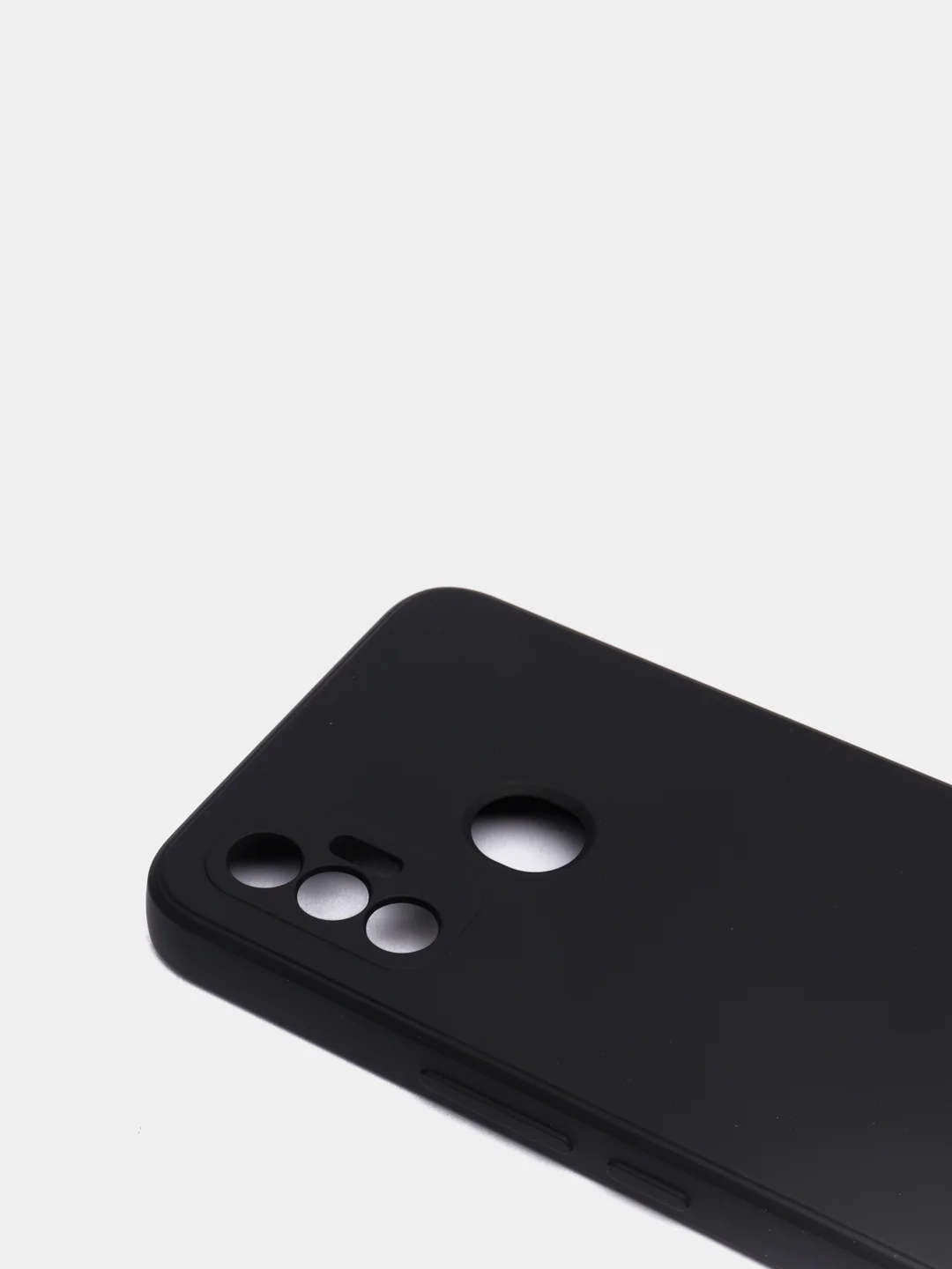 Черный чехол с защитой камеры и бархатом внутри TECNO SPARK 7
