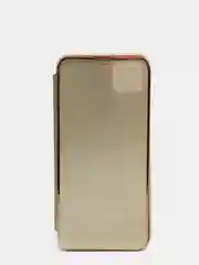 Золотой зеркальный чехол-книжка с полупрозрачной панелью для Realme C11, 2020