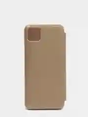 Золотой зеркальный чехол-книжка с полупрозрачной панелью для Realme C11, 2020