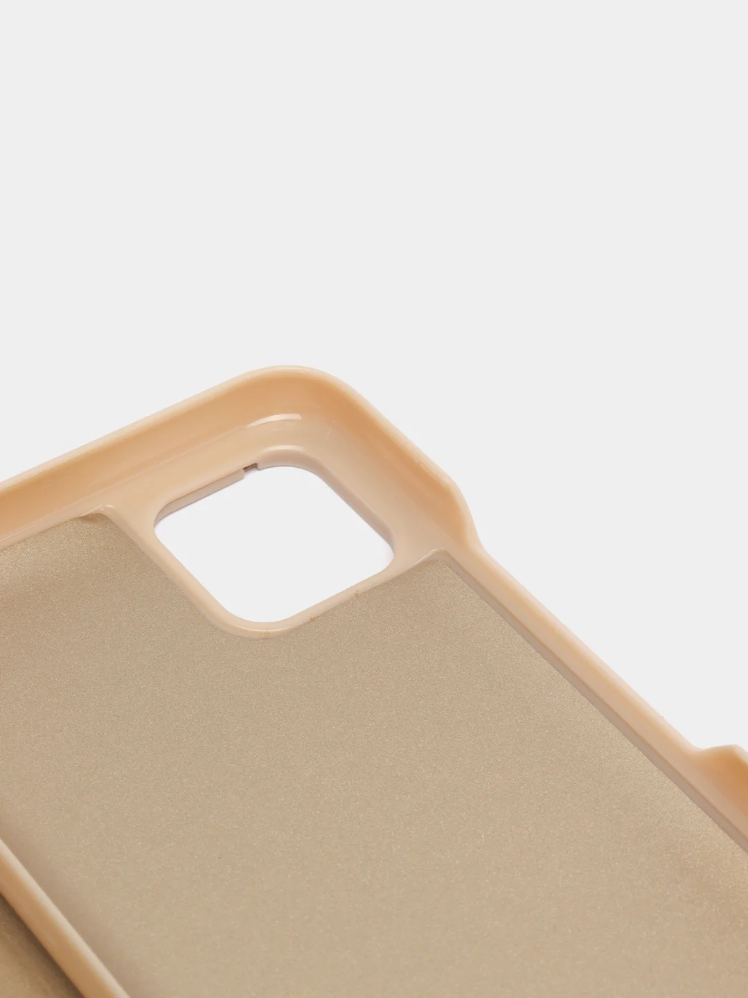 Золотой зеркальный чехол-книжка с полупрозрачной панелью для Realme C11, 2020