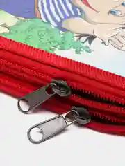 Вишнёвый пенал школьный, 2 отделения