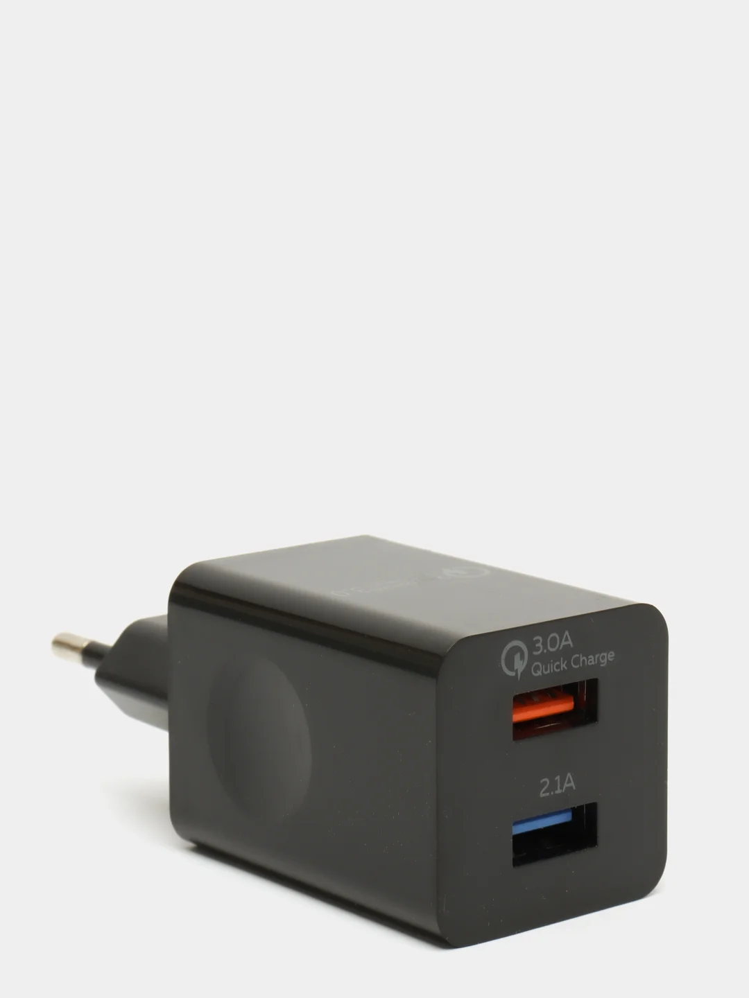 Черный сетевая зарядка с кабелем 2USB 3.0A QC3.0, быстрая зарядка для Lighting 8-pin, NC55QCi