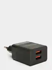Черный сетевое зарядное устройство 2,1 А, Блок питания 2 USB, Зарядка, MC NC24