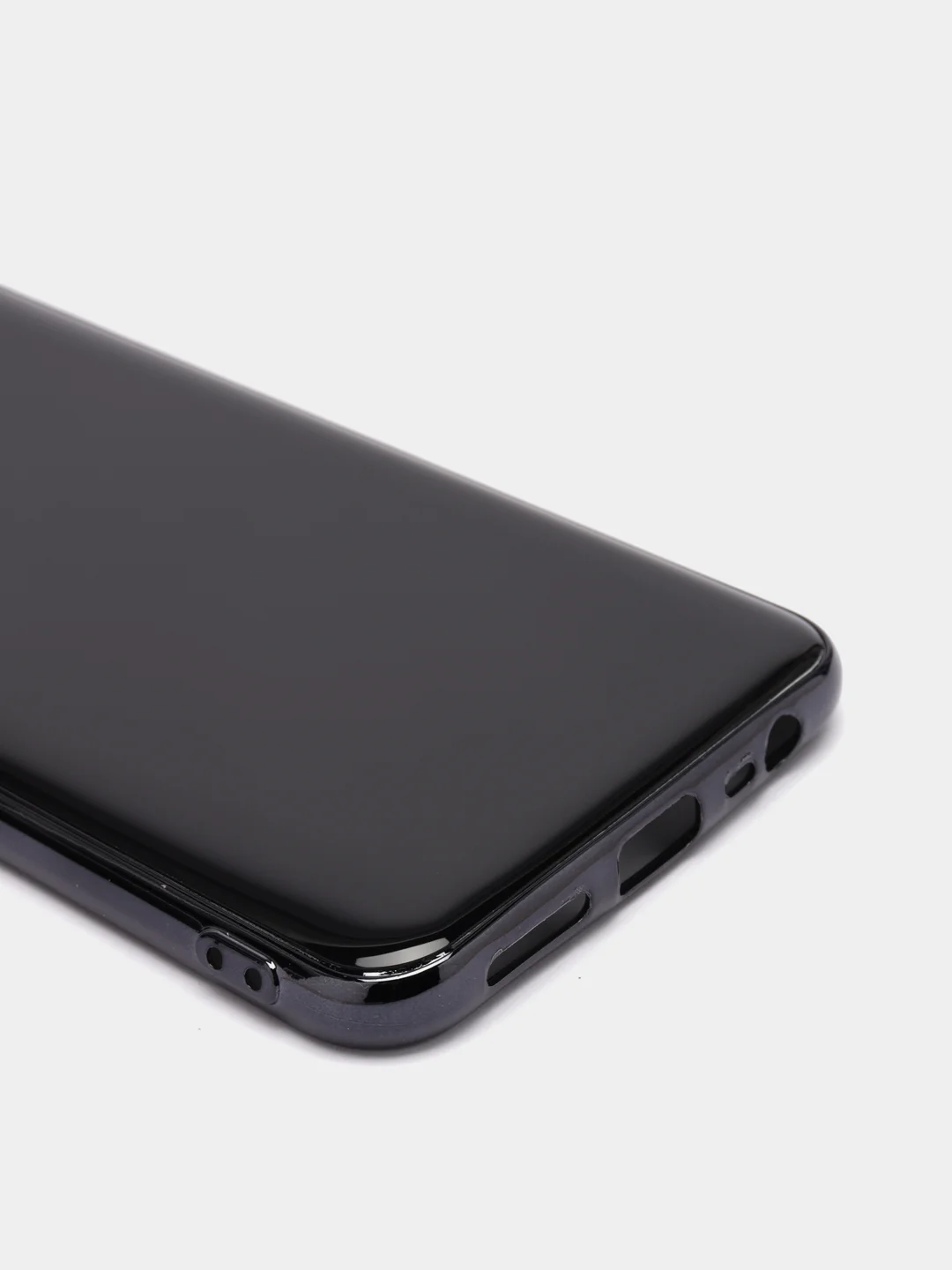 Черный чехол Xiaomi Redmi 8, Redmi 8A, Сяоми Редми 8, 8А цветной силиконовый с глянцевой рамкой