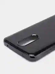 Черный чехол Xiaomi Redmi 8, Redmi 8A, Сяоми Редми 8, 8А цветной силиконовый с глянцевой рамкой