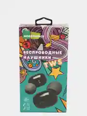 Черный беспроводные вакуумные bluetooth-наушники с микрофоном MC BW15