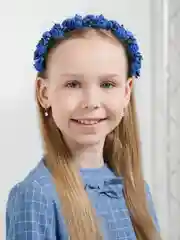 Синий ободок для волос