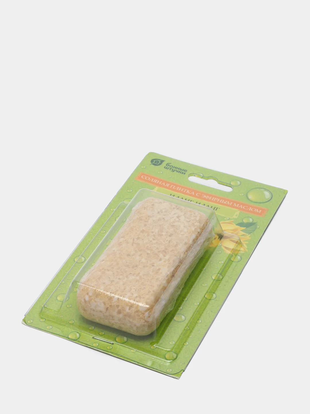 Кораллово-розовый соляная плитка с эфирными маслами для бани, 200 г