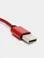 Красный кабель micro USB, Type-C, для зарядки и передачи данных