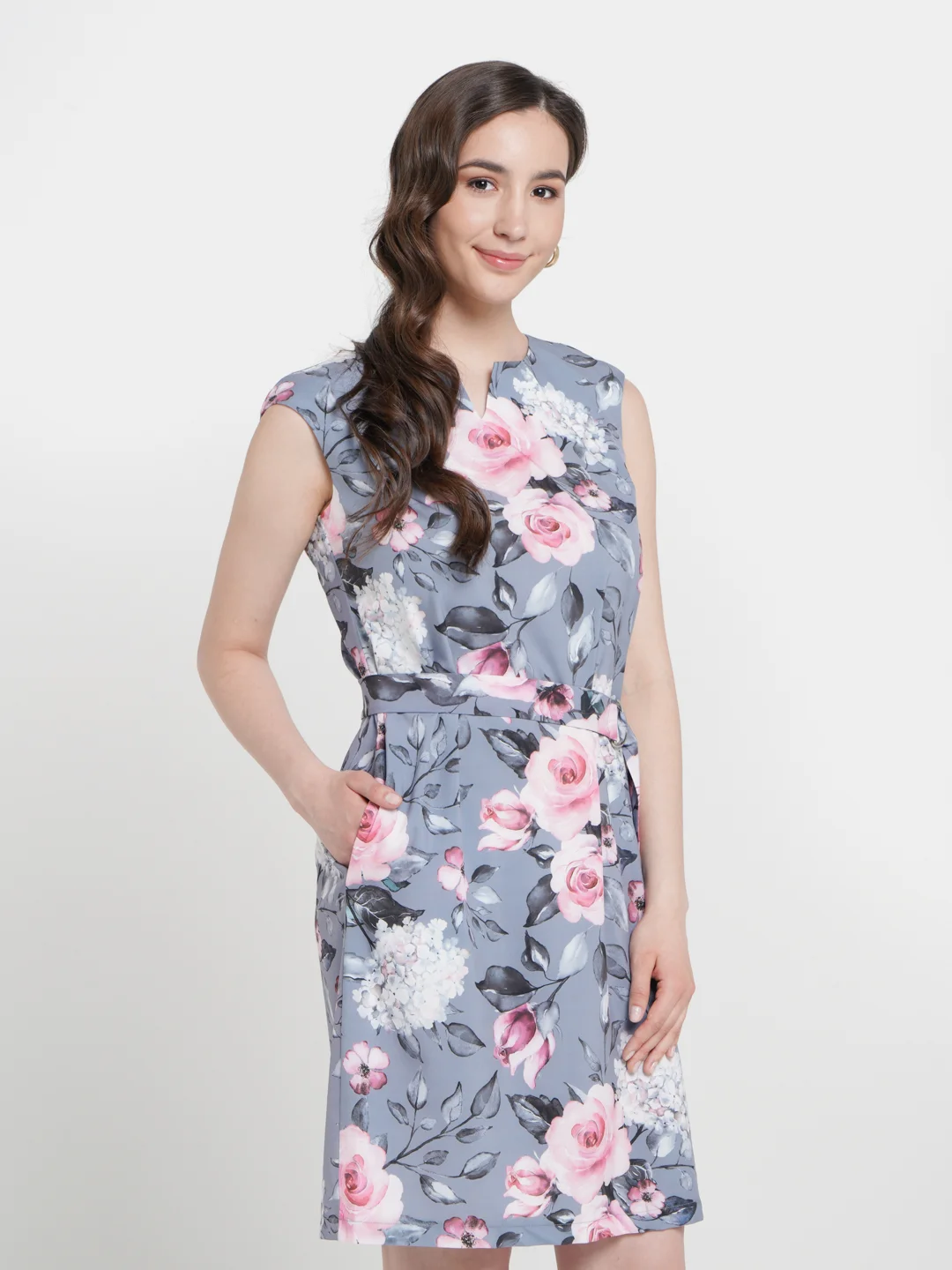 Серый платье 1001DRESS
