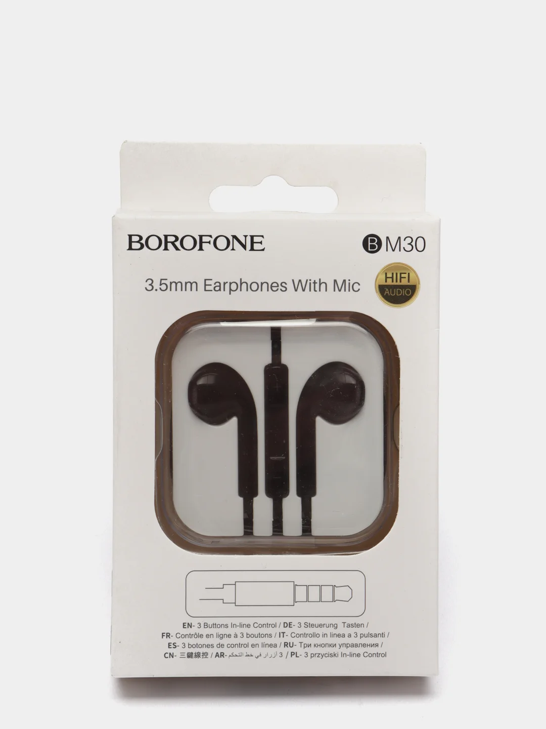 Черный наушники с микрофоном Borofone BM30