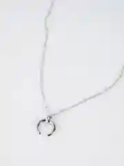 Серый металлик цепочка с подвеской на шею