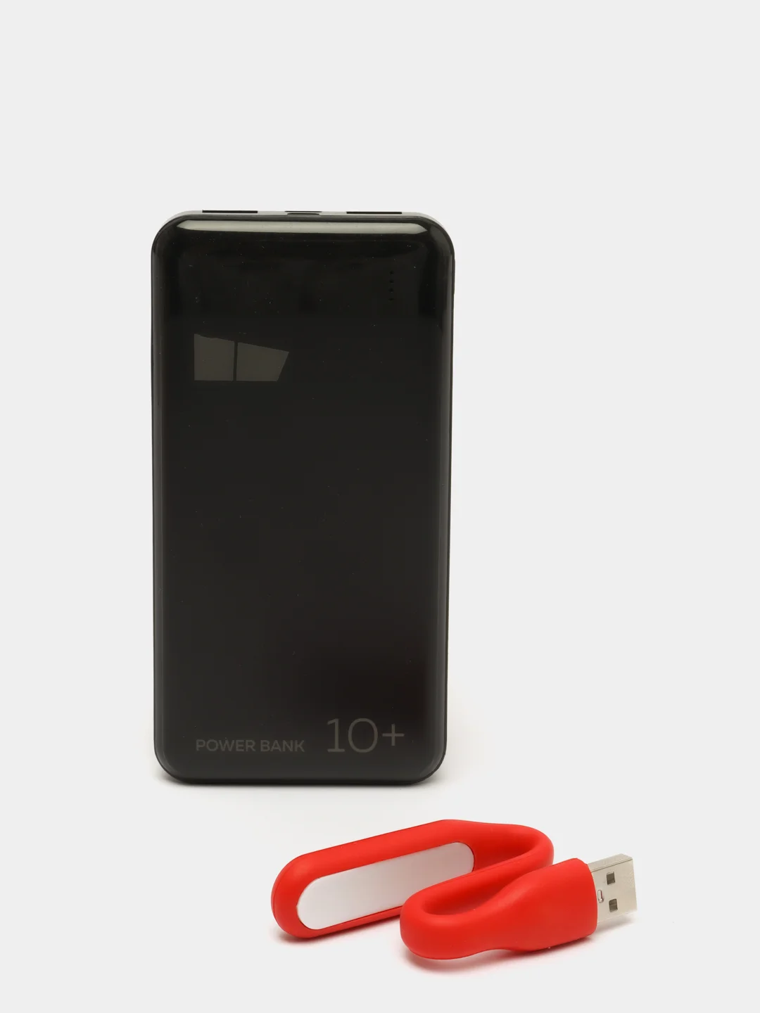Черный внешний аккумулятор 10000 mAh, 2 USB 2.1A, Micro USB, Type-C, MС PB33-10